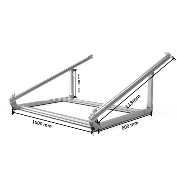 Balkonkraftwerk Flat-M 800W/880Wp Komplettset EZ1-M & Suntech 440 Bifazial