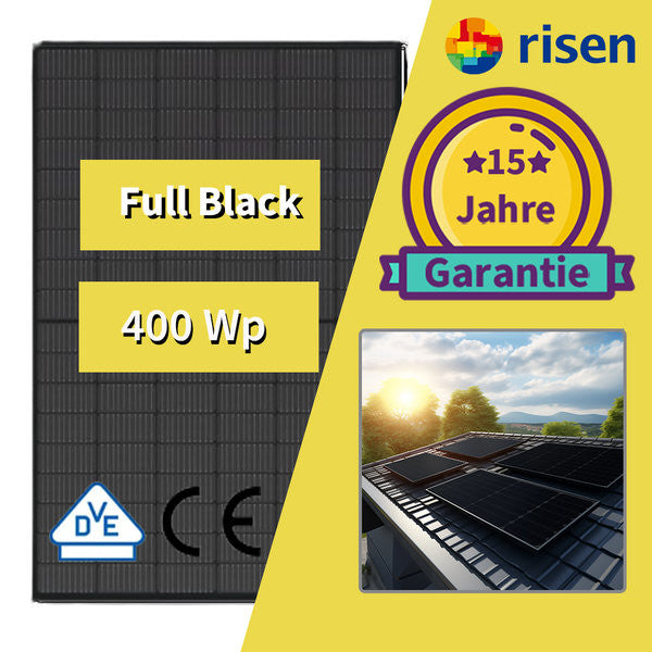 Risen 400 Wp PERC Solarmodul Full Black