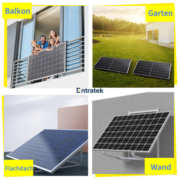 Centrale elettrica da balcone Flat-M 800W/880Wp set completo EZ1-M &amp; Suntech 440 Bifacciale