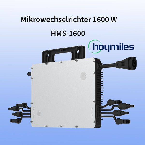 Balkonkraftwerk Maxi Pro 1600W (800W Drosselung) 1760Wp Komplettset |HMS-1600&Suntech 440 Wp Bifazial